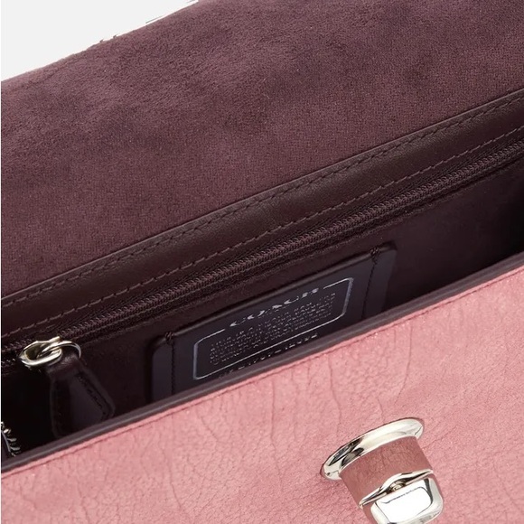 Coach Bowery Crossbody Bag in Glitter Rose / Silver - Picture 11 of 13